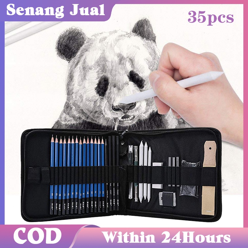 

33Pcs Drawing Sketch Pencil Set / Professional Sketch Pencil Set dengan Pensil Pisau Penghapus