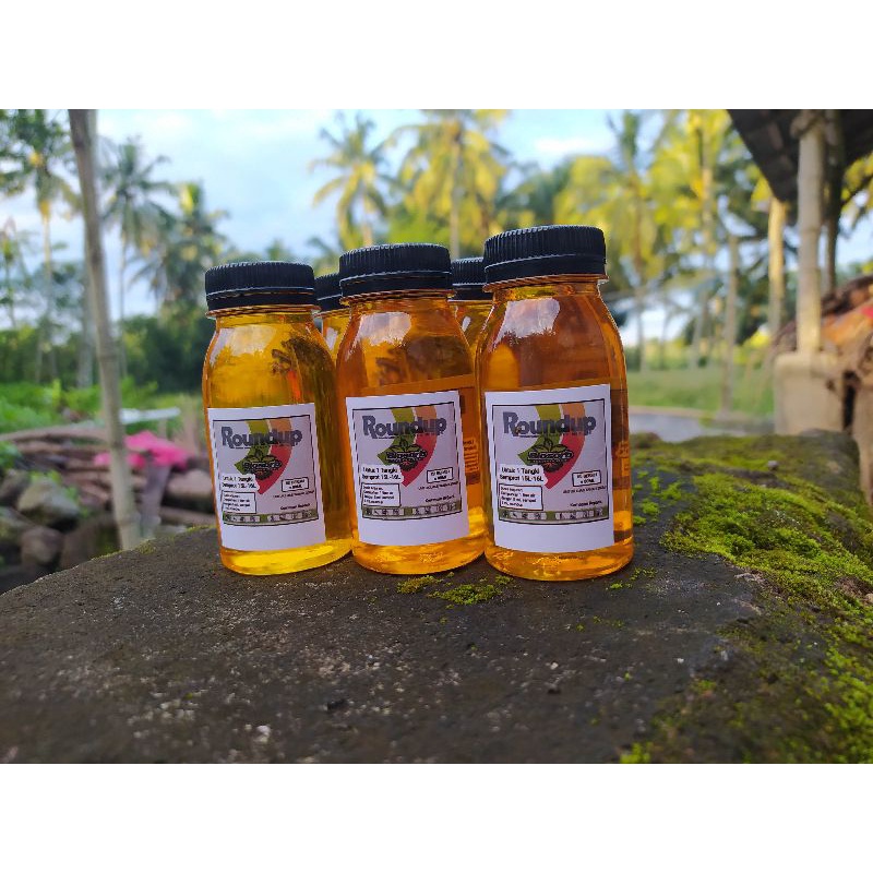 Roundup ±100mL pembasmi rumput liar sampai akarnya. obat bekerja secara sistemik. racun rumput yang 