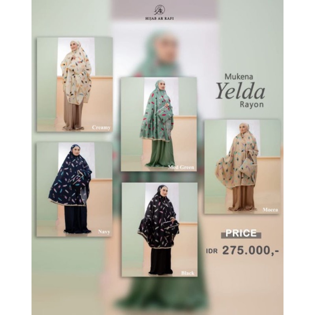 [BEST SELLER]✅ Mukena Yelda | Mukena Rayon | Mukena Dewasa | Ar Rafi