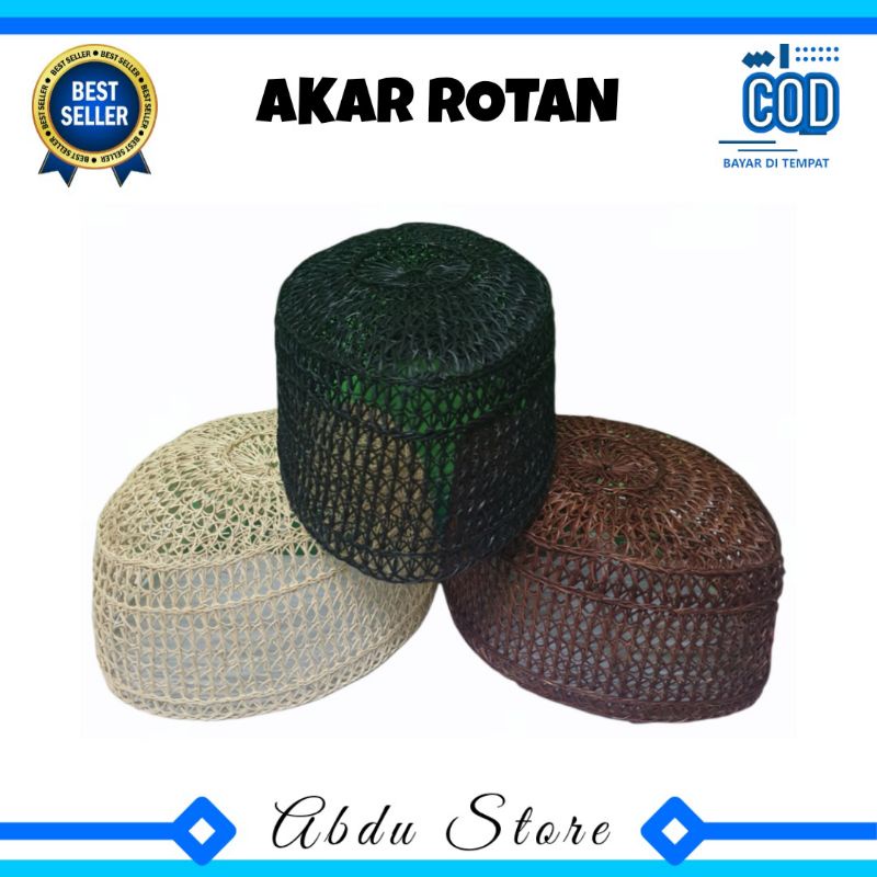 Terbaru Peci Kopiah Songkok Akar Jangang Rotan Murah , Peci Rotan , Peci Haji Akar Rotan , Kopiah
