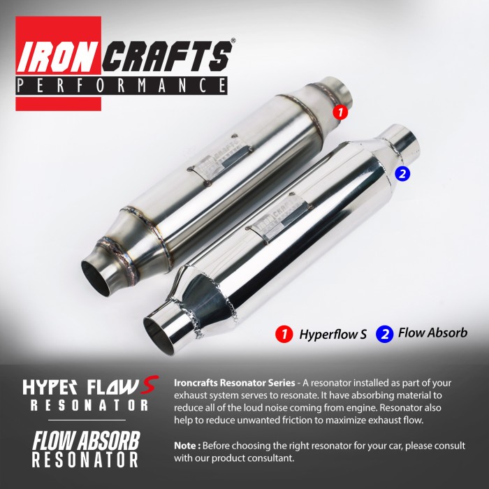 Knalpot Ironcrafts Hyperflow Resonator