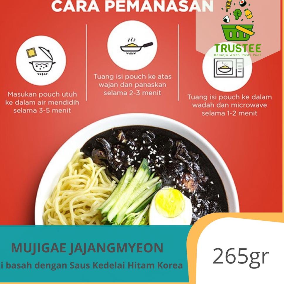 

❈®❈ Mujigae Jajangmyeon / Mie Saus Kedelai Hitam Korea Instan Halal 265gr