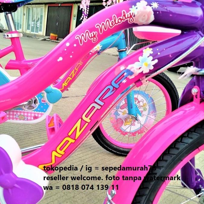 Sepeda Anak Perempuan Mini 16 18 Inch Mazara Melody Mz 2288 Kx Pacific #Original