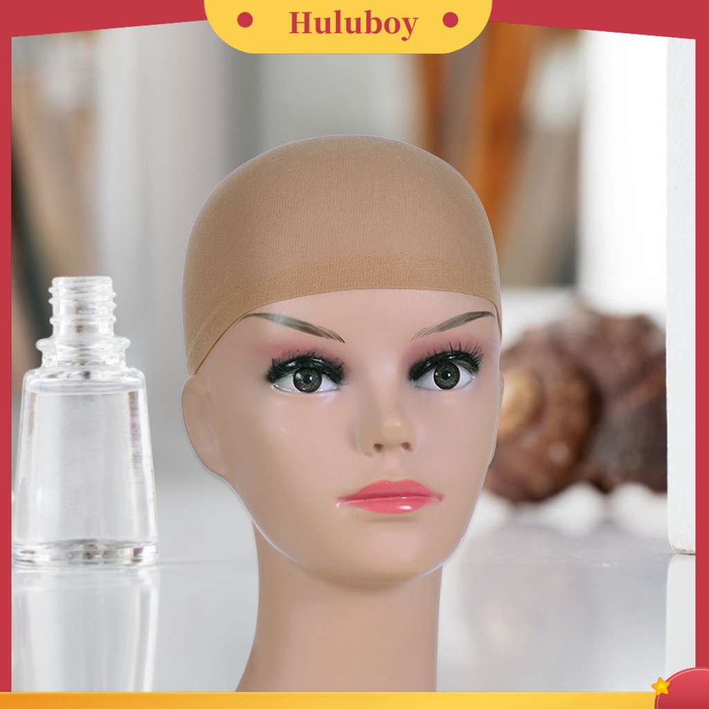 2 Pcs Topi Jaring Rambut Elastis Bahan Mesh Breathable