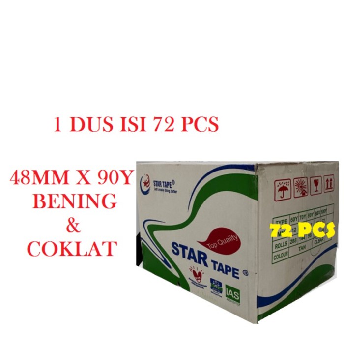 

LAKBAN BENING COKLAT BODHI TAPE UK 48 MM X 90 YARD 1 DUS ISI 72 PCS