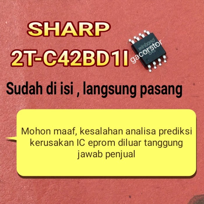 Vk0592 Ic Eprom Memory Sharp 2T-C42Bd1I 25Q128