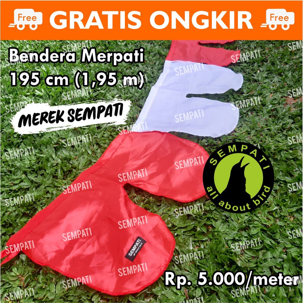 BENDERA LATIH MERPATI PER METER 5RB BENDERA TIANG LOMBA MERPATI KOLONG KOLONGAN