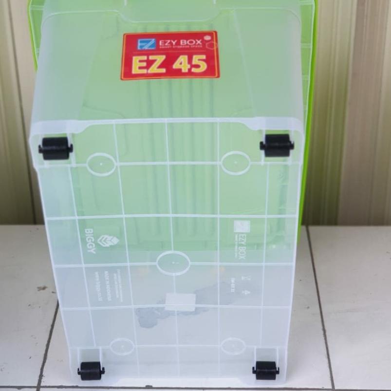 Harga Heboh Box Container CB 45 Liter Ezy Transparan Bening Kontainer CB45 Plastik Kontainer Mainan 