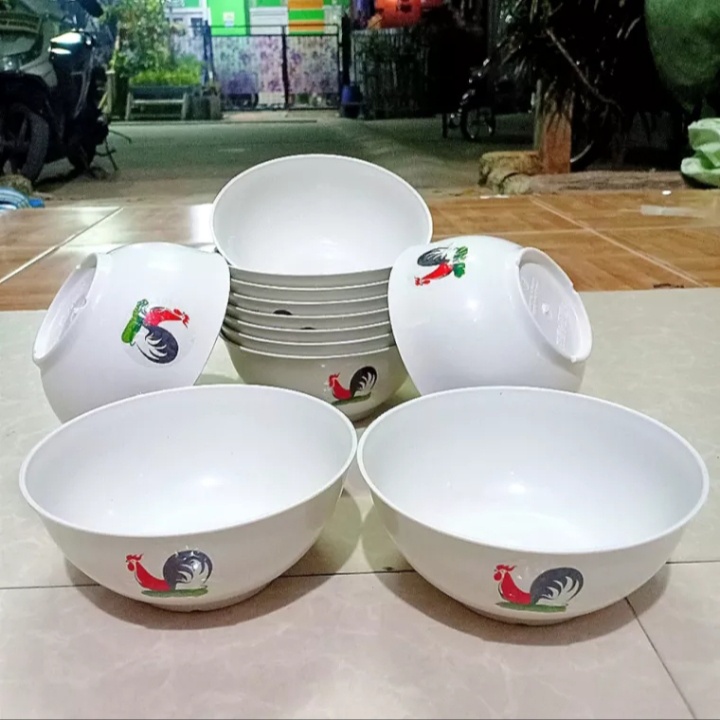 Jual Promo 12 Pcs Mangkuk Mie Ramen Bakso Ayam Jago Mangkok