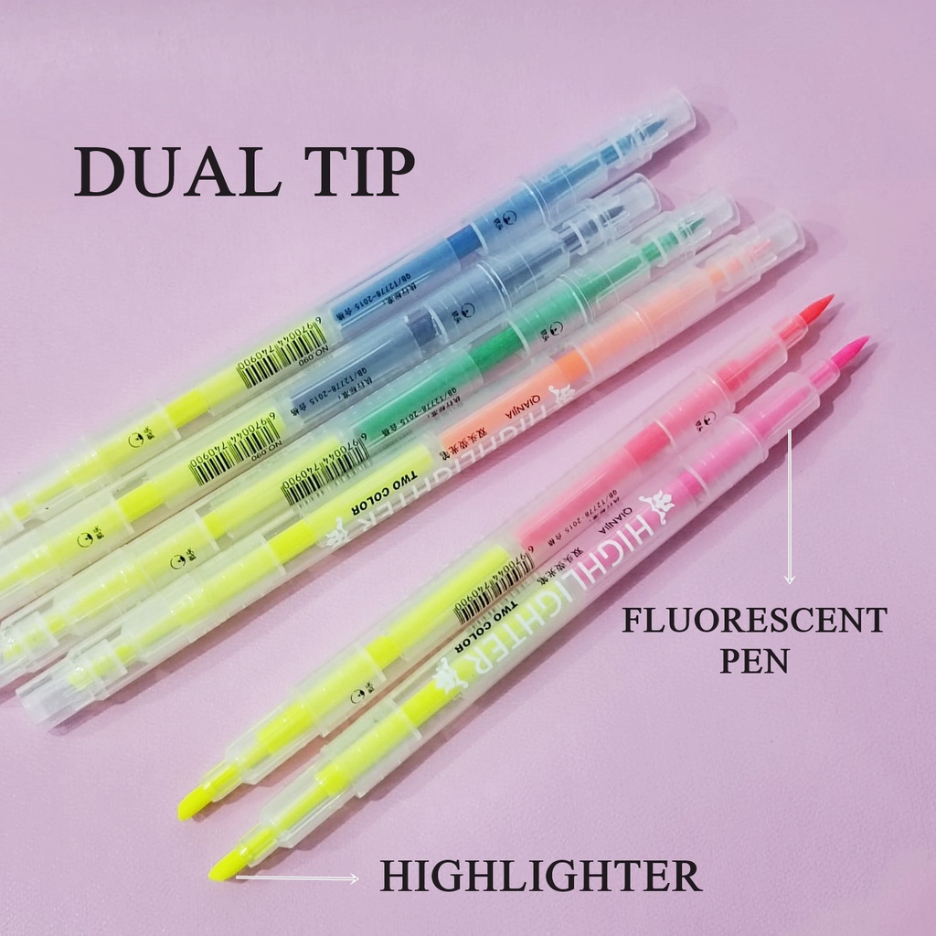 [ORGM] Alat Tulis Kantor Perlengkapan Sekolah Stabilo highlighter Dual Tip 1 set 6pc