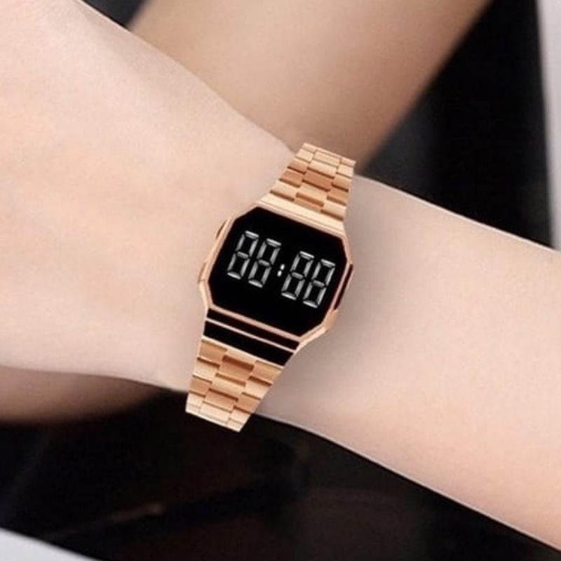 Jam Tangan Wanita/pria Terlaris Model LED TOUCH SCREEN ANTI KARAT | Tahan Air Fitur Tanggal Hari Aktif | Jam Tangan Wanita Led Kekinian Termurah Water Resistant Ready Stok | Jam Tangan Wanita Harga Promo Bayar Di Rumah