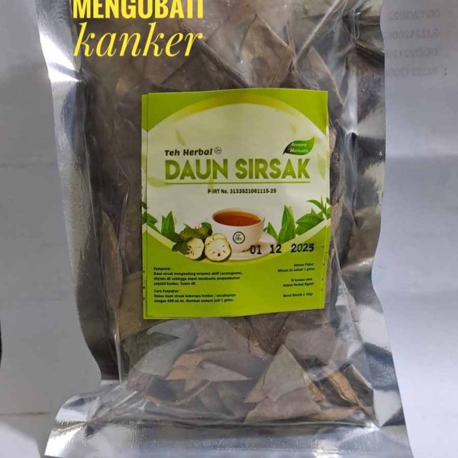 

Teh Herbal Daun Sirsak teh sirsak teh atasi asam urat pegel linu nyeri sendi