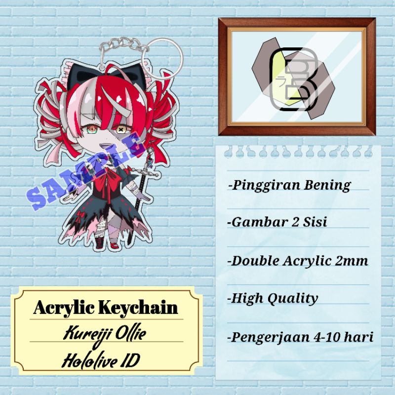 Acrylic Keychain Kureiji Ollie -Hololive ID-