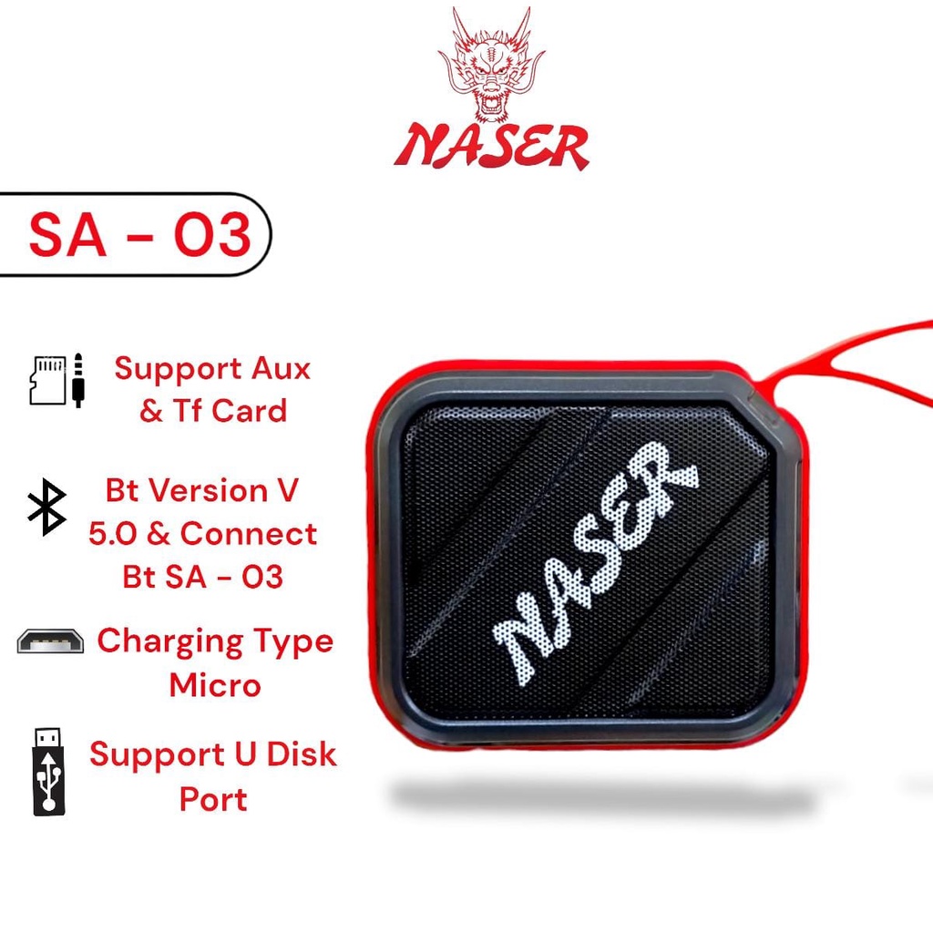 SPEAKER BT Naser SA 03/SP/PENGERAS SUARA/SPEAKER BLUETOOTH