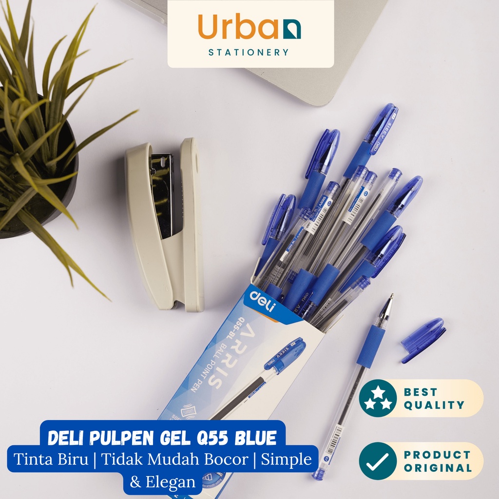 

Deli Pen Gel / Pulpen Gel Q55 Blue