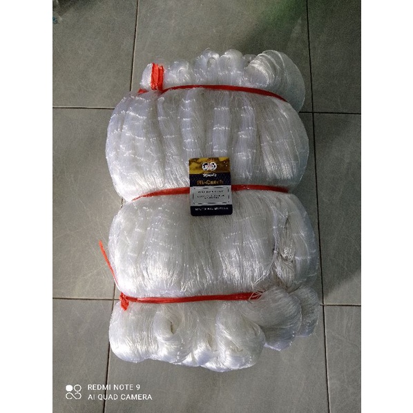 Jaring ikan momoi jaring serabut jaring melinium ply 8 UKURAN TINGGAL PILIH  3-4 inchi 210md/100YDS YOKO jaring gelnet jaring ikan tengiri jaring momoi
