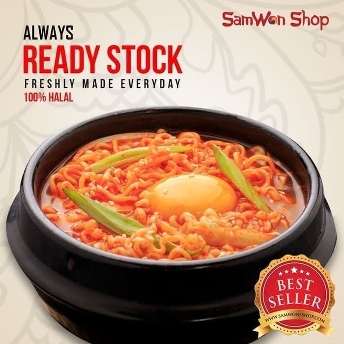 

⭐BISA COD⭐ BUNDLING 4 PCS - SAMWON HOT RAMYUN FRESH MAKANAN KOREA INSTAN
