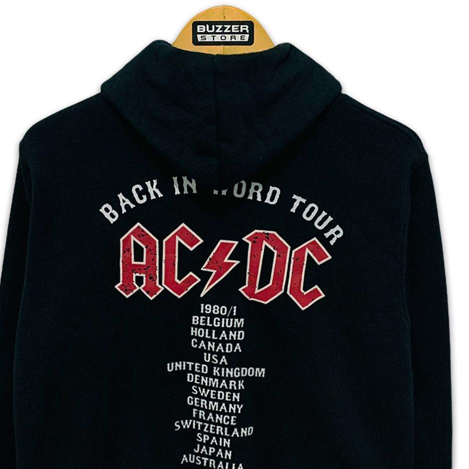 ➦➮✶✺ Hoodie HnM ACDC Tour Country Black Terkini
