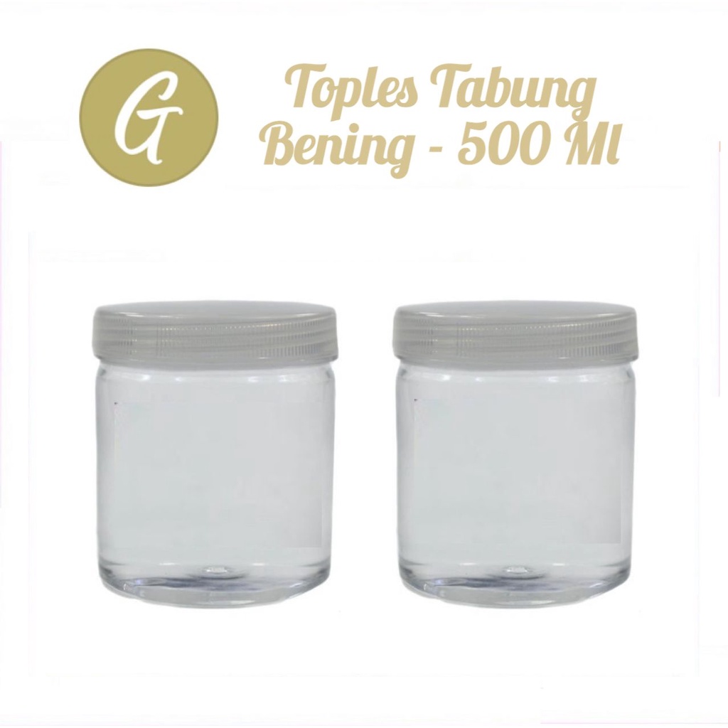 Toples Plastik 500 ml-Toples Tabung 500 ml-Toples Kue-Hampers