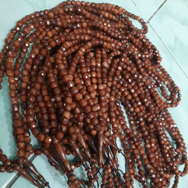 Tasbih 99 kaukah bulat kristal UK 8mm