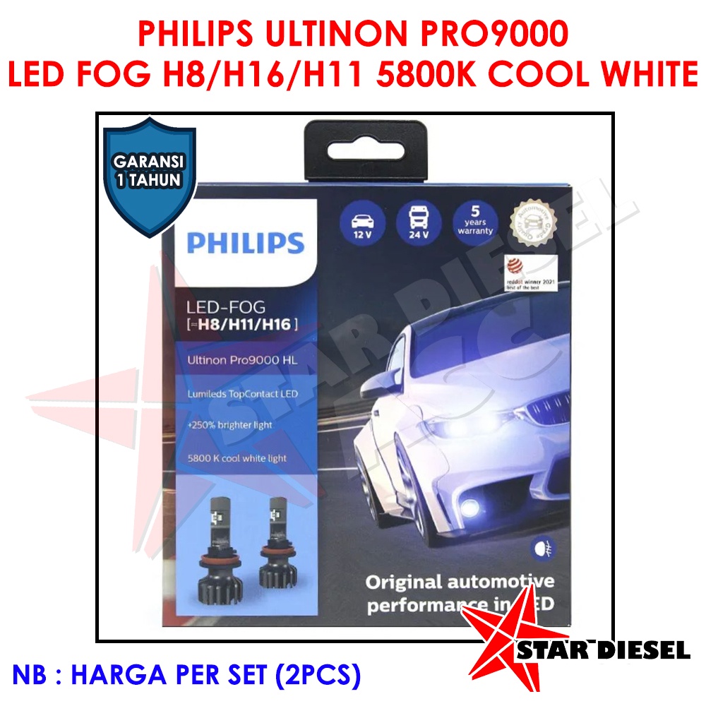 Jual H8/H11/H16 LED FOG PHILIPS NEW XTREME GEN 3 PHILIPS ULTINON