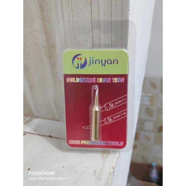 mata solder Jinyan emas 900-T-IS Jinyan Gold bengkok tips Solder bengkok Ujung solder bengkok emas