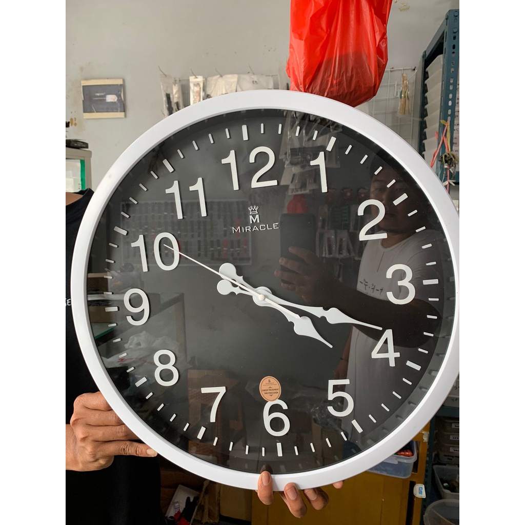 Jam dinding Besar Miracle 45CM jarum jam langka