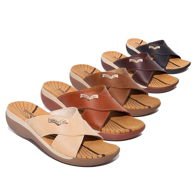 Homyped Altis N55 Sandal Wedges Wanita Sandal Homyped ori