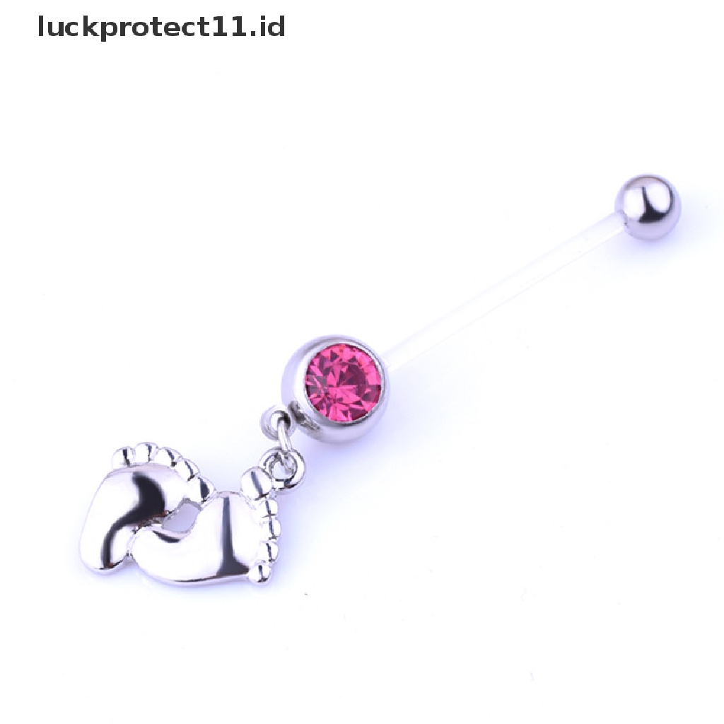 /Fashion Hot// Fashion// Lentur Kehamilan Maternity Kaki Bayi Cowok Cewek Belly Bar Cincin Pusar.