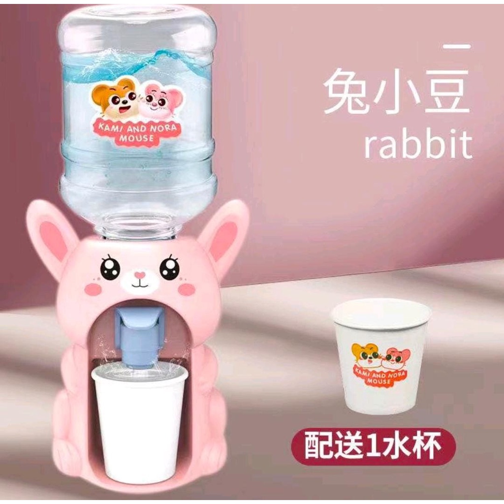 Mini Galon Dispenser Air Kecil Portabel Karakter Lucu Anak