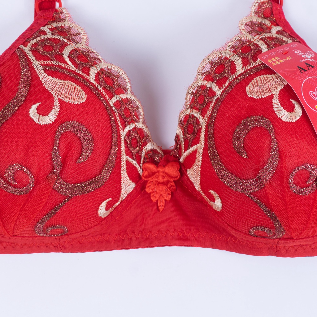 VS - BRA Wanita BH Motif Halus Premium / BH Wanita Bordir Busa Tanpa Kawat 2201