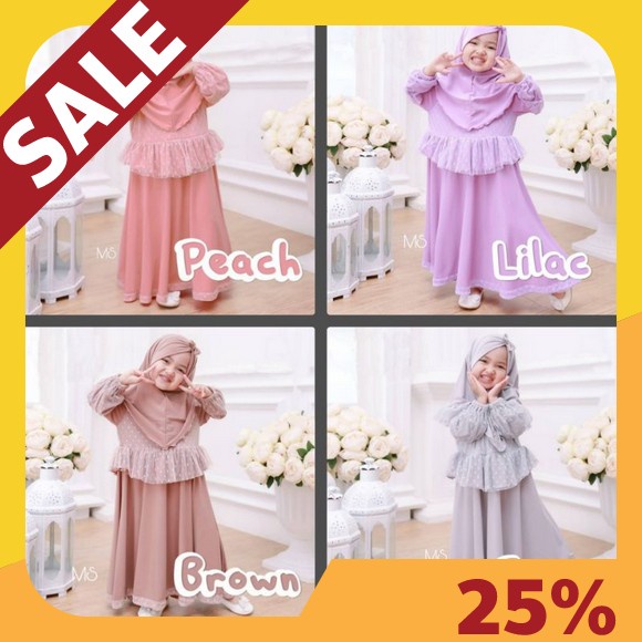 Gamus Balita Anak Tanggung Ghames Branded Murah Pakaian Ank Kecil Fashion Muslim Drese Amak Import P