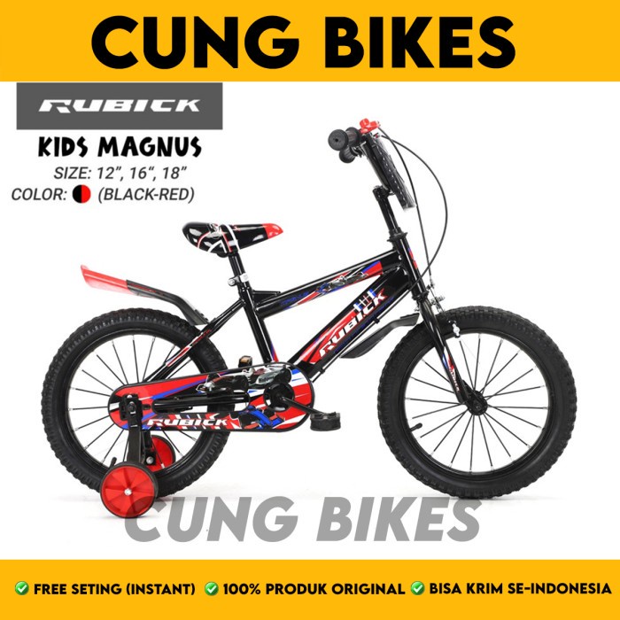 Sepeda Anak Laki BMX 12 16 18 Inch RUBICK KIDS MAGNUS TORNADO by United Bike