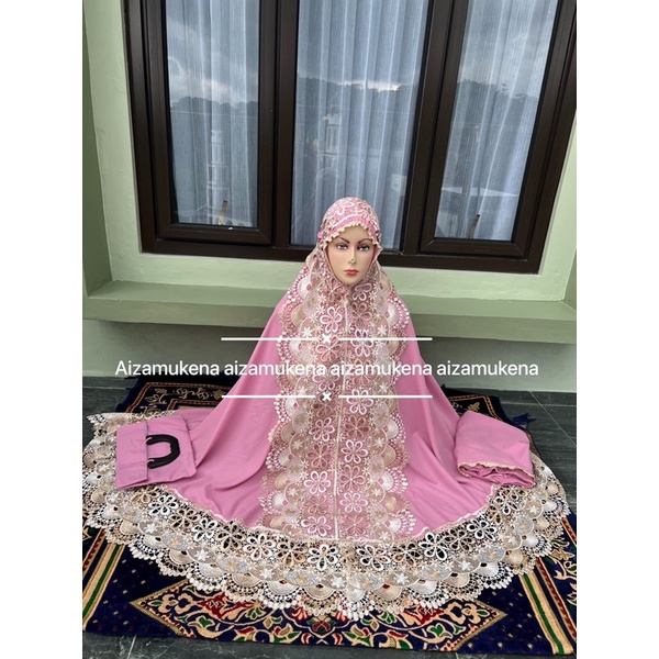 mukena seroja katun warna full kd (COD)