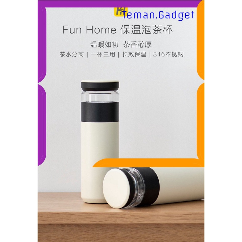 TG - DPR Funjia Home Botol Minum Thermos Penyaring Teh Tea Infuser 520ml