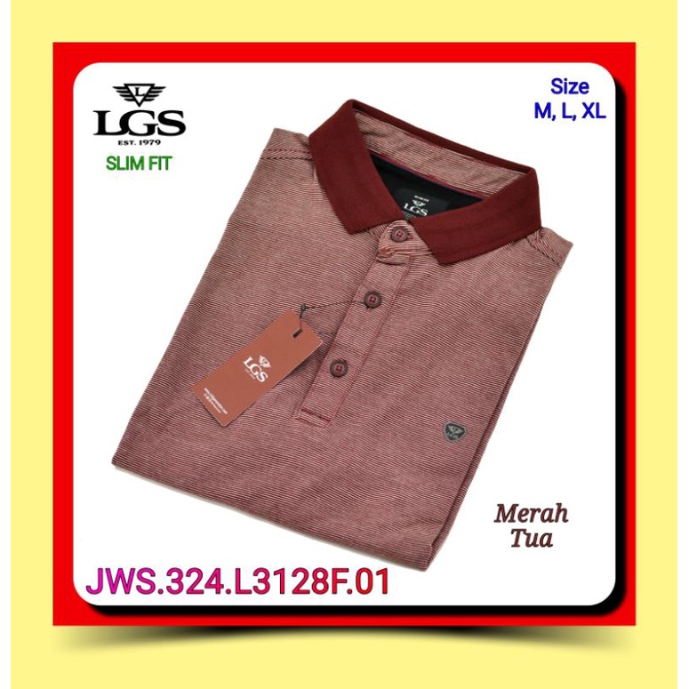 Kaos Kerah Pria LGS JWS.324.L3128F.01 Lengan Pendek