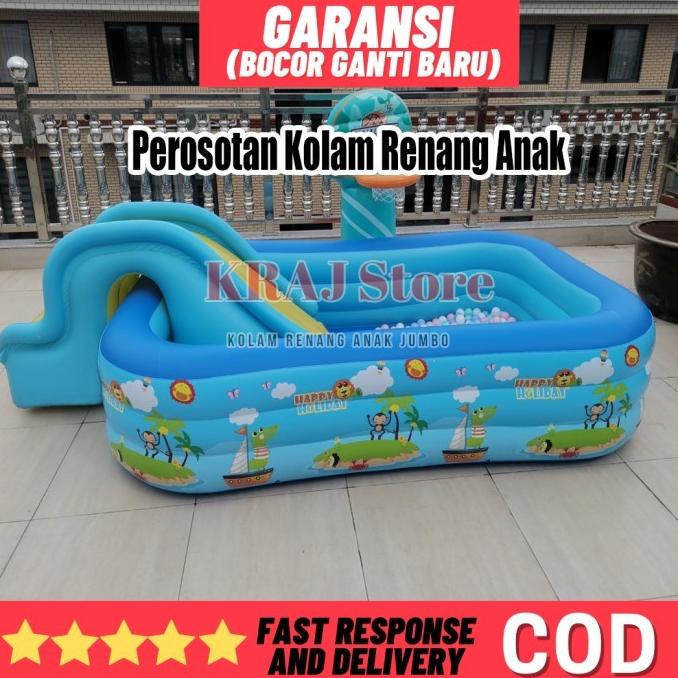 Kolam renang anak perosotan playground jumbo