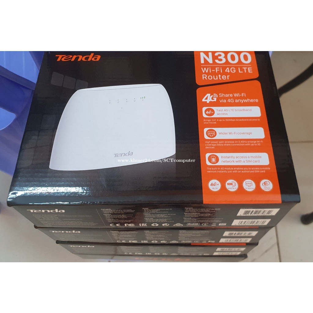 Modem WiFi Router Tenda 4G03 Support Semua Kartu GSM 4G LTE Auto Konek