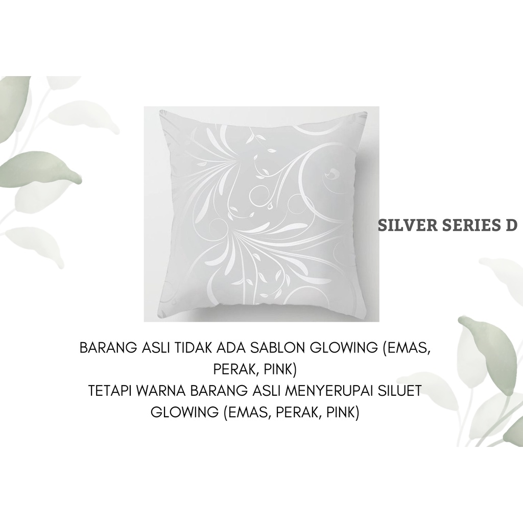 Silver Series Pillow Cover / Sarung Bantal Sofa Kursi Vintage