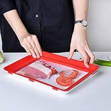Vacum Tray Food Wadah Plastik Wrap Vacuum Tempat Penutup Makanan Silikon Tray Penyimpan Makanan Food Fresh Praktis