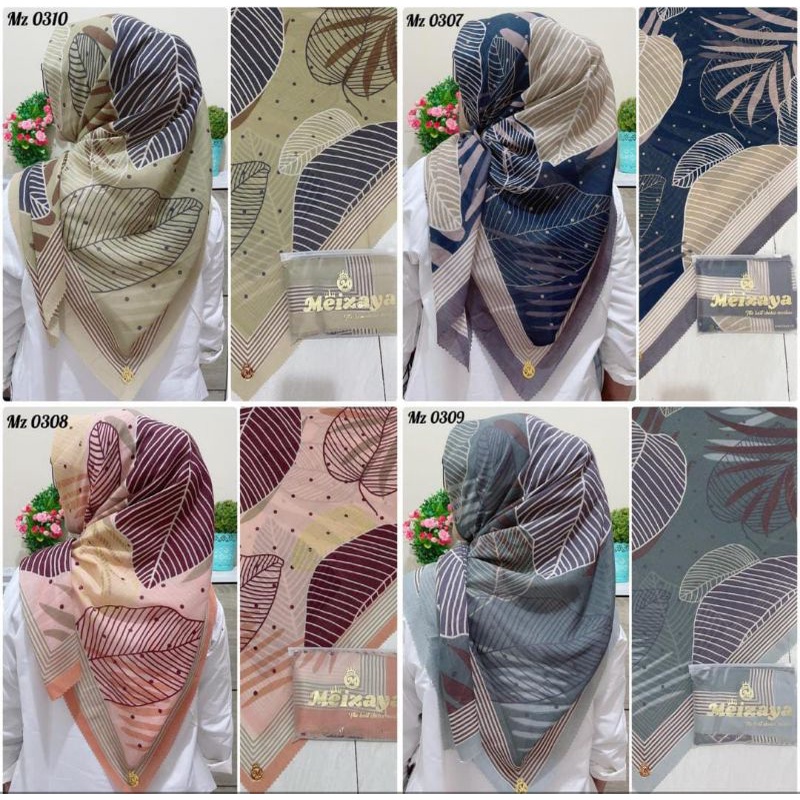 Hijab Segi Empat motif / deenay voal motif