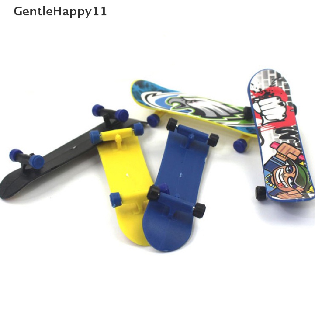 Gentlehappy 1X Mini Finger Board Skateboard Novelty Anak Cowok Cewek Mainan Hadiah Pesta id