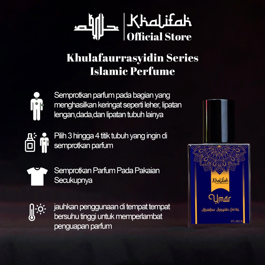 “ Parfum Khalifah UMAR| Minyak Wangi Islami Terbaik Khalifah Khulafaurrasyidin Series “