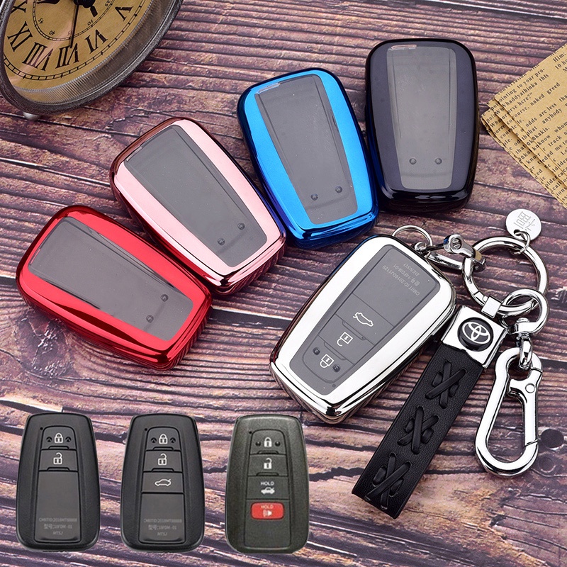 Case Cover Kunci Mobil Untuk Toyota Prius Prime Camry Corolla C-HR CHR RAV4 Prado 2018 86 Kluger Highlander Avalon Sedan Hatcback L 150
