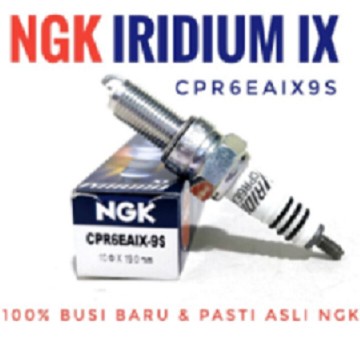 Busi Motor NGK Iridium IX CPR6EAIX-9S CPR6EAIX9S Asli Original