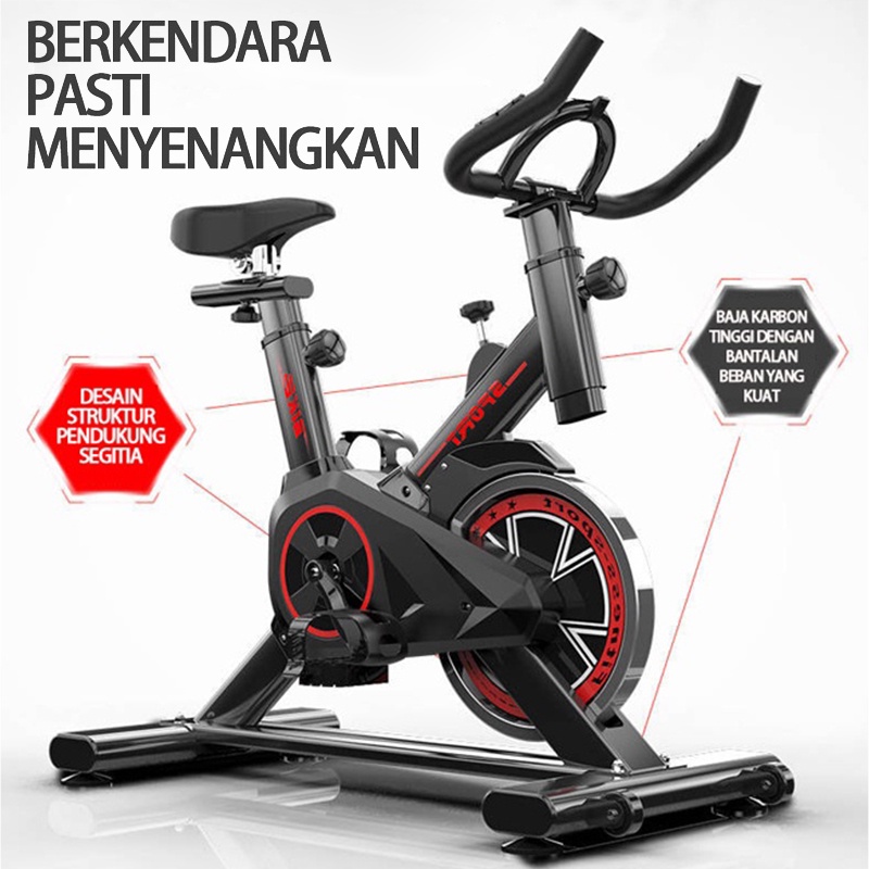 Sepeda Statis/Spinning bike peralatan fitness dalam ruangan yang sangat tenang/Alat Fitness Spinning BikeSepeda Fitness