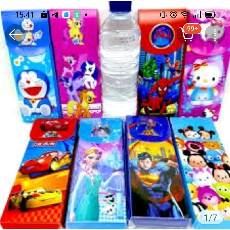 

kotak pensil rakitan motif bermacam-macam