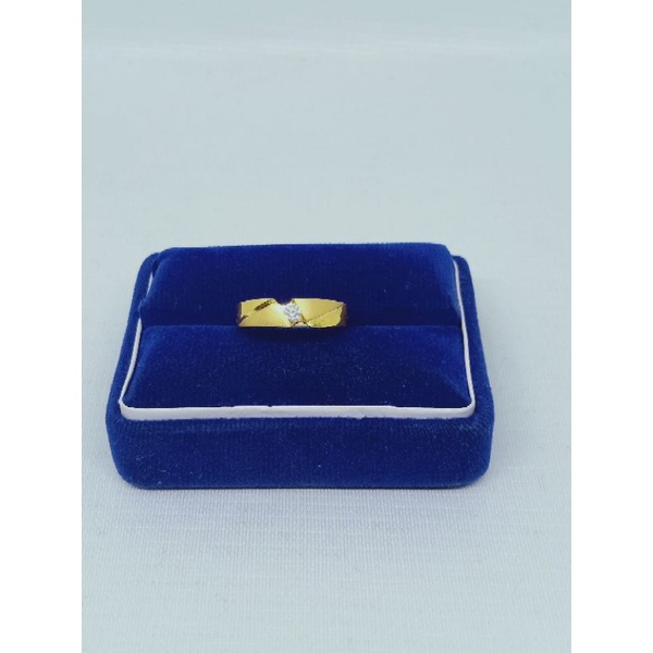 Cincin ring mp 1 + dove / wedding ring / cincin perak asli silver 925 lapis emas/ cinci fashion pria &amp;wanita terbaru