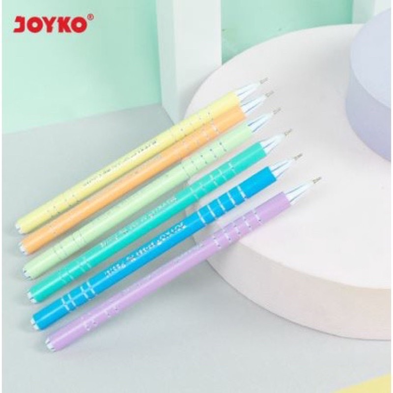 Ball Pen Pena Joyko Pastel tinta Hitam / Pena joyko BP-336 0.7mm isi 1pcs