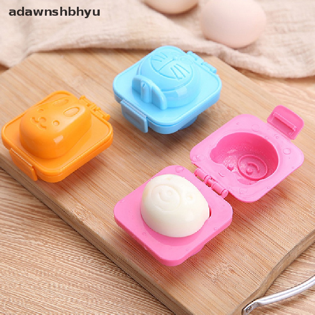 Adawnshbhyu Cetakan Telur Lucu Kartun Bayi Rice Ball Mold 3D Egg Ring Bento Aksesoris Kelinci Beruang Ikan Egg Decorag Alat Dapur Gadget ID